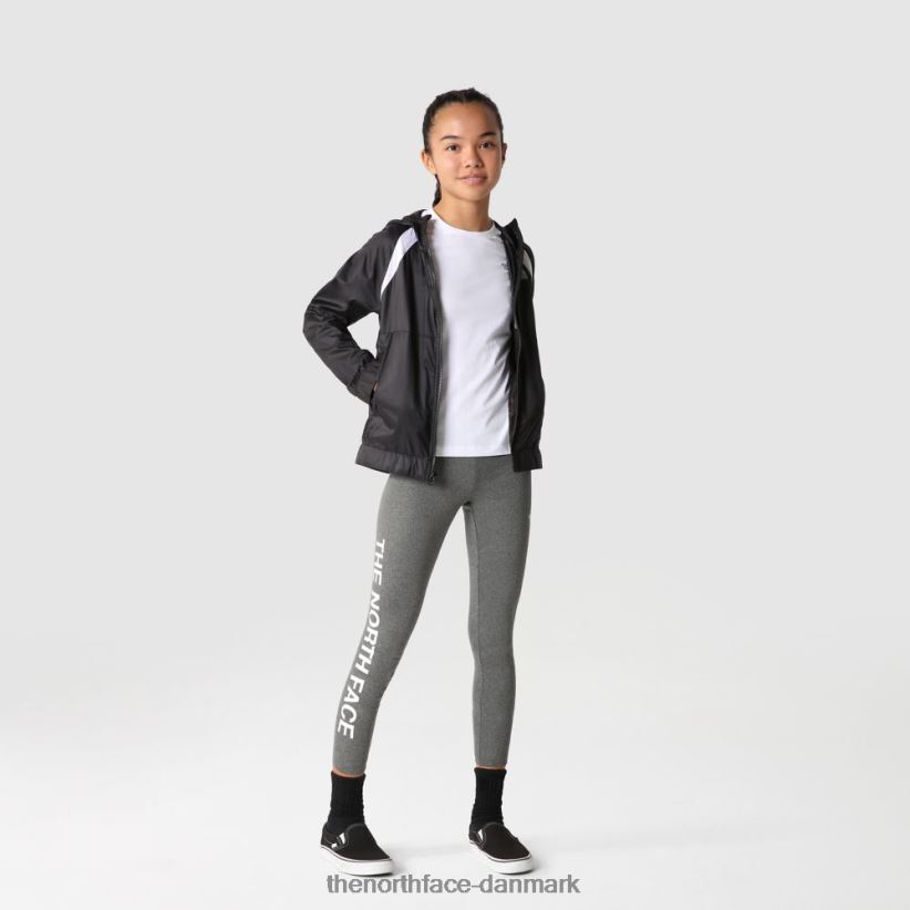 grafiske leggings til piger TZNT0D2016 grå The North Face