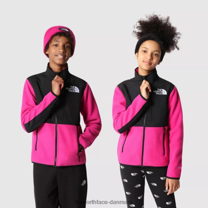 teen denali jakke TZNT0D1665 fuschia pink The North Face