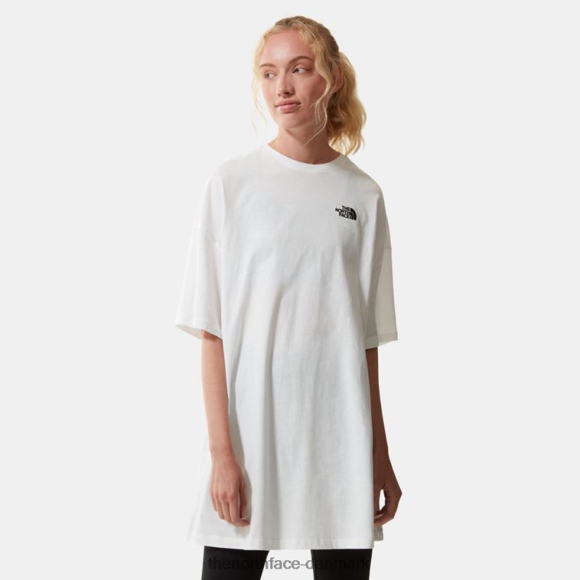 dame t-shirt kjole TZNT0D863 hvid The North Face