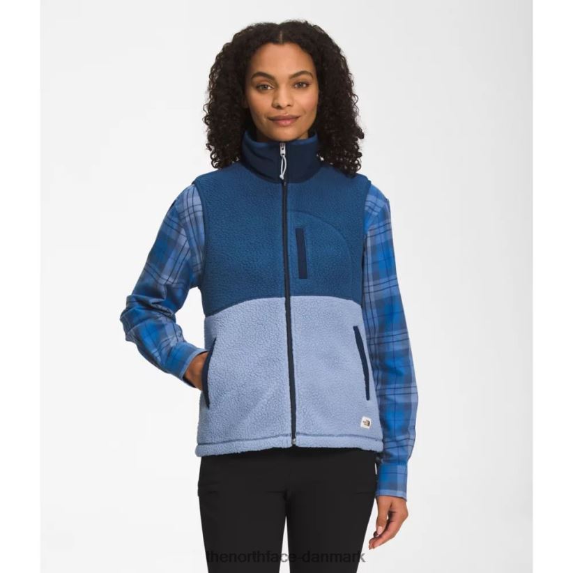 dame cragmont fleece vest TZNT0D4255 folkeblå The North Face