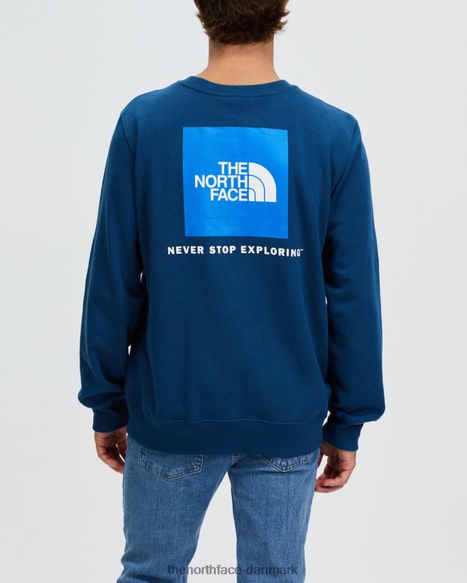 box nse crew sweatshirt TZNT0D6919 blå The North Face